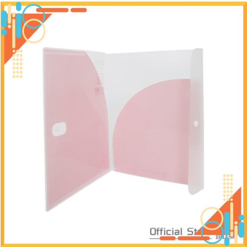 Bìa nút A4, Bìa kiểm tra 2 ngăn đựng tài liệu màu pastel Elephant F02 FREE SHIP