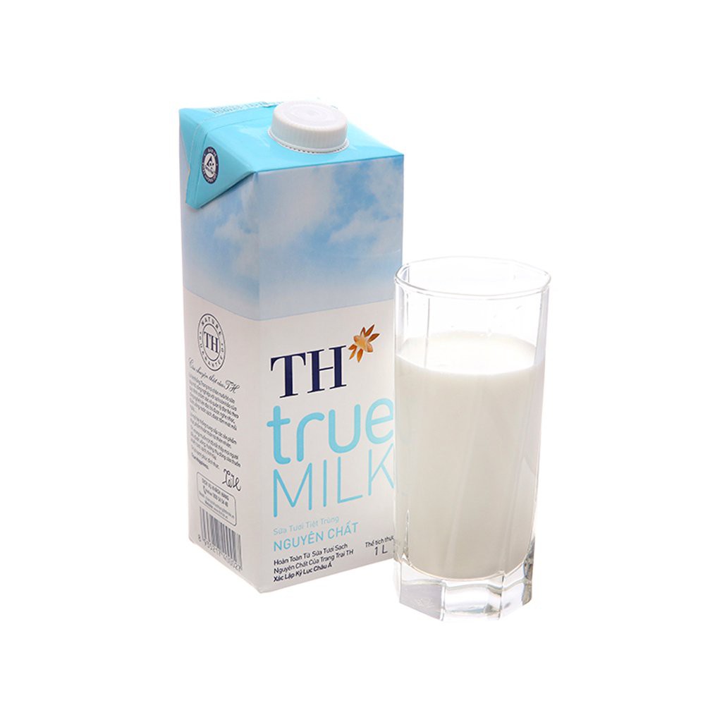 Sữa tươi tiệt trùng TH True Milk ít đường/ không đường Hộp 1L