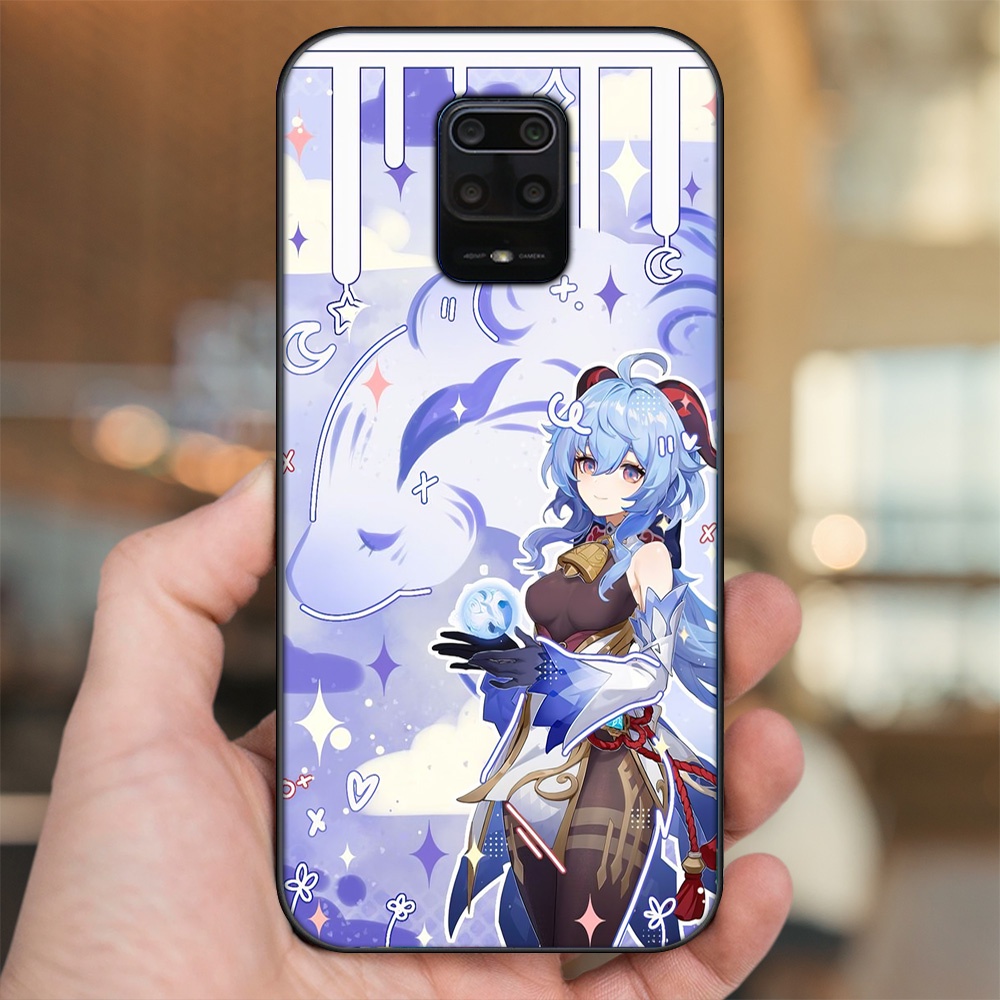 Ốp lưng Xiaomi Redmi Note 9s, Note 9 Pro viền đen in hình Ganyu Genshin Impact