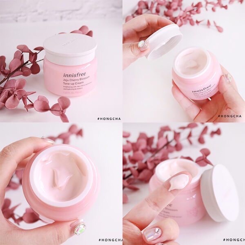 [SAMPLE] Kem Dưỡng Trắng Da Nâng Tone Tức Thì Innisfree Jeju Cherry Blossom Tone Up Cream 1ml