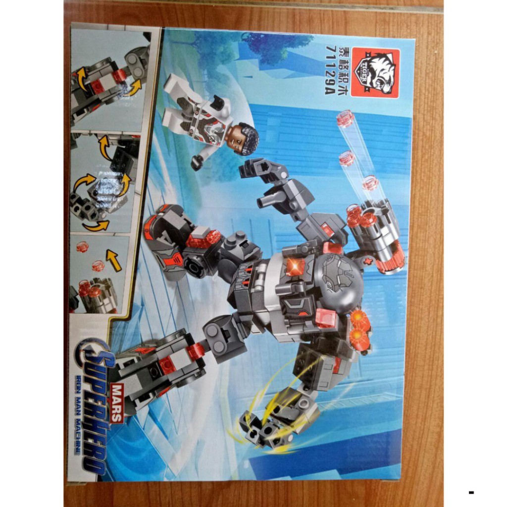 Lắp ráp xếp hình Lego siêu anh hùng 71129 : Các bộ giáp của người sắt warmachine