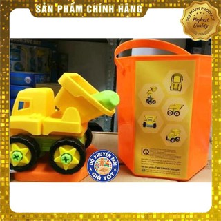 hộp xe ben lắp ráp sáng tạo ( quà friso 4) (100% chính hãng)