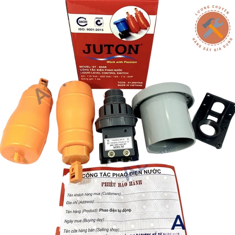Công tắc điện phao nước Juton hàng chính hãng bảo hành 24 tháng, công tắc phao tự động ngắt nước chống tràn bể nước