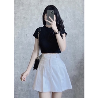 Quần giả váy nữ lưng thun chất kaki