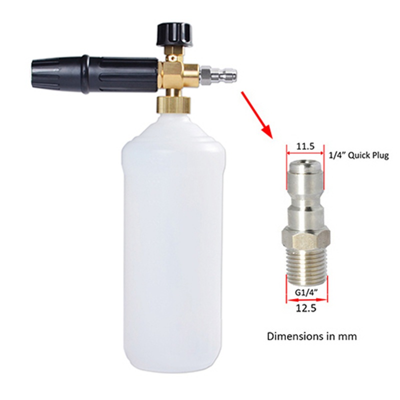 Máy phun rửa áp lực Bọt tuyết Đầu nối cắm nhanh 1 inch để phun- Bộ điều hợp Wand Lance Ngắt kết nối nhanh Lắp nhả