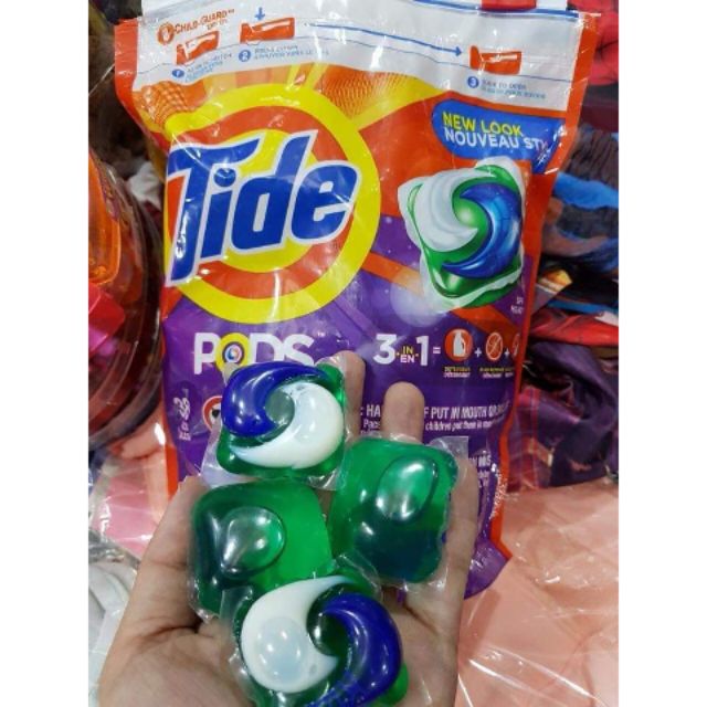 Viên giặc xả Tide 3 in 1 Mỹ 42 viên