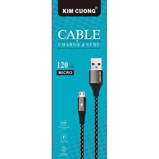 Cáp sạc nhanh kim cương s37m cổng micro usb