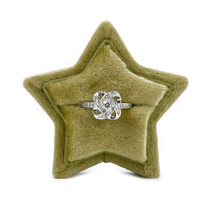 Flgo Hộp Đựng Nhẫn Cưới Hình Ngôi Sao