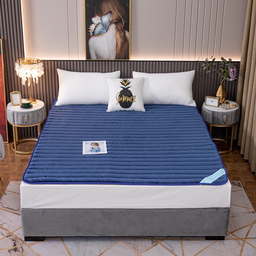 Thảm nỉ trải giường BED MATS nhập khẩu, nệm trải giường đa năng bông tấm 5D đầy đủ kích thước theo yêu cầu