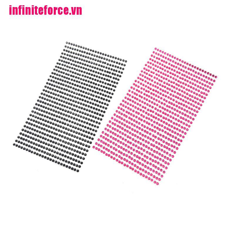 (Hàng Mới Về) Miếng Dán Đính Đá Pha Lê Tự Dính Trang Trí Xe Hơi