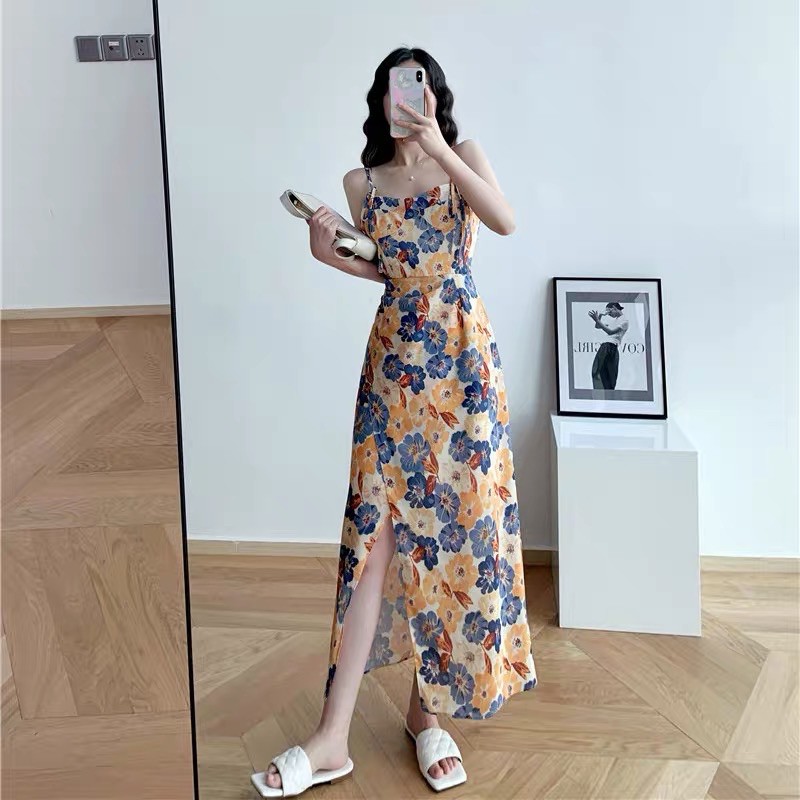 [Mã FAGREEN1505 giảm tới 30K đơn 99K] ODER - Váy HOA XOÈ 2 DÂY TÔN DÁNG | BigBuy360 - bigbuy360.vn