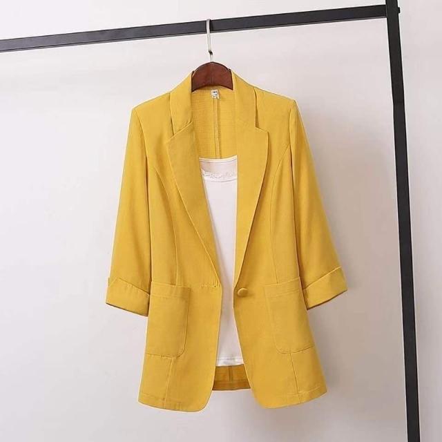 Áo Khoác Vest Dáng Rộng Phong Cách Hàn Quốc Thời Trang Xuân Hè 2022 Cho Nữ