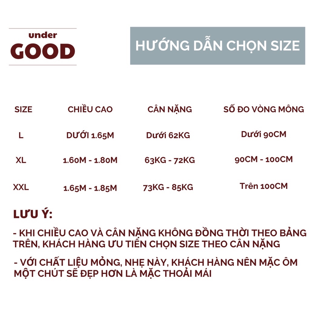 Quần sịp nam dáng Boxer vải lụa băng cao cấp mát, mịn, thoáng khí/ Quần lót nam thun lạnh siêu co giãn| UnderGOOD