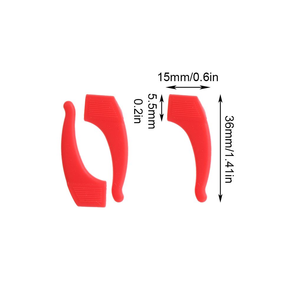 Bộ 5 cặp móc đeo mắt kính bằng silicon mềm chống trượt nhiều màu