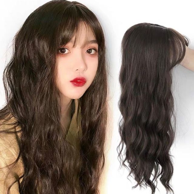 Tóc giả uốn sóng xù dài cao cấp