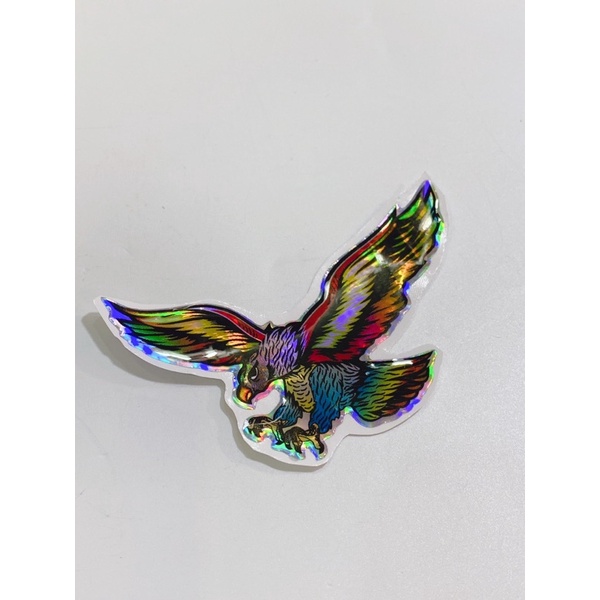 Tem hình con đại bàng 7 màu  dán trang trí xe máy, laptop...