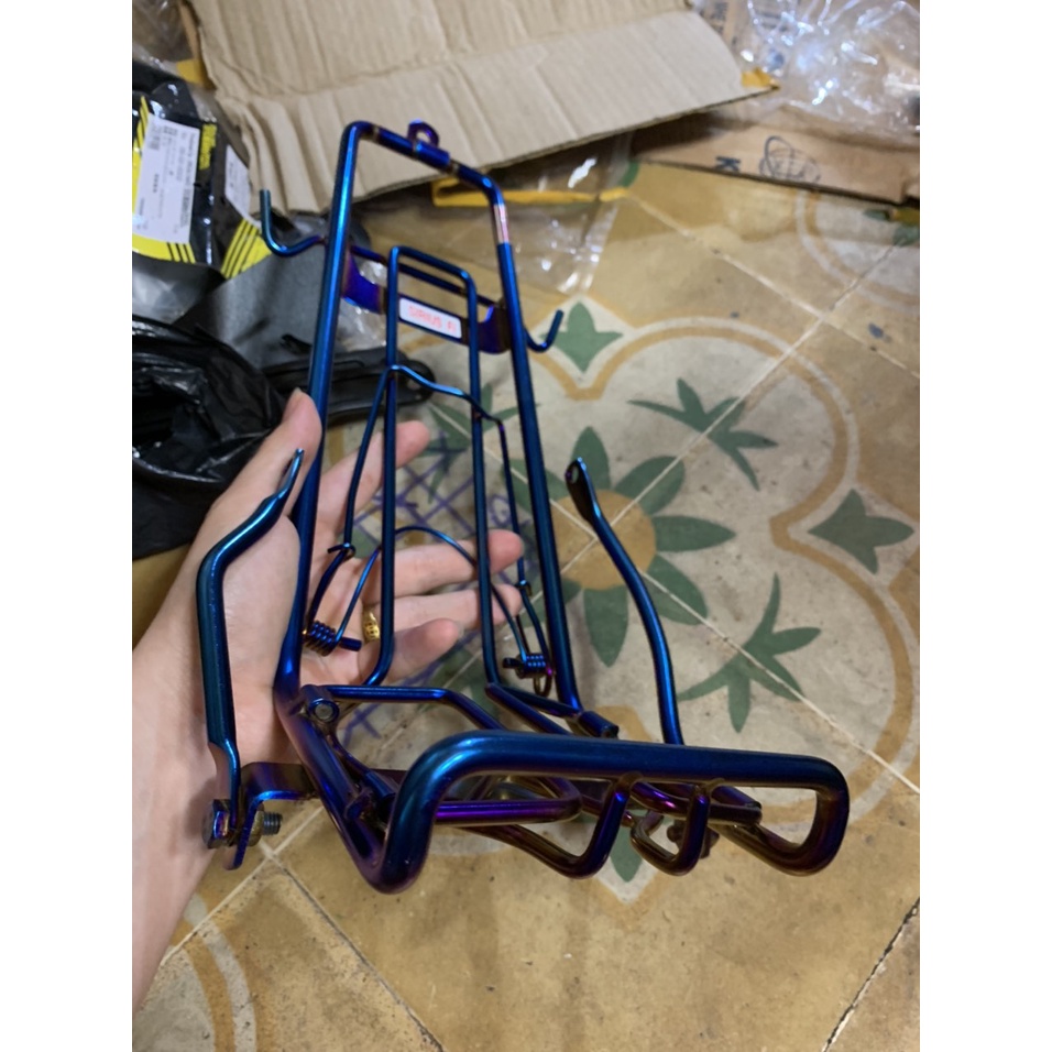 Baga Xe Sirius Fi Titan, đen, inox