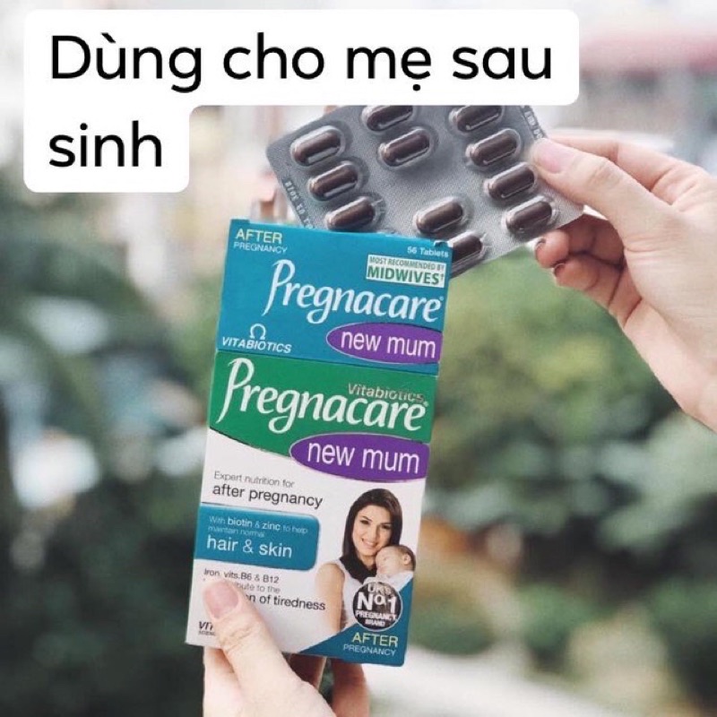 Vitamin Pregnacare New mum phục hồi da và tóc cho mẹ sau sinh
