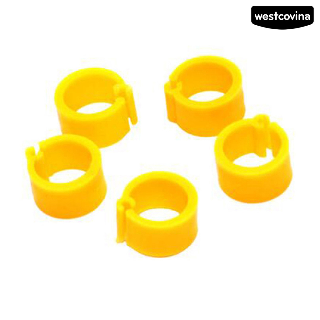 Set 100 Khuyên Đeo Chân Đánh Dấu Gia Cầm Nhiều Màu Sắc 8mm