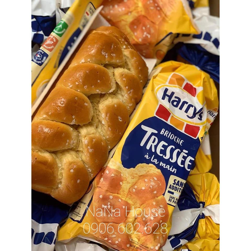 Bánh mỳ hoa cúc Harrys Brioche Tressée 500g Pháp ( luôn cập nhật date mới nhất, hàng mới về mỗi tuần)