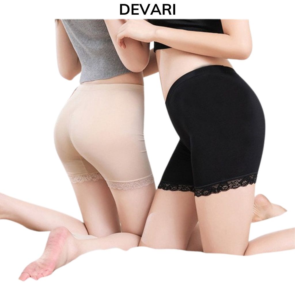 Quần mặc váy nữ thông hơi viền ren xinh xắn DEVARI V762