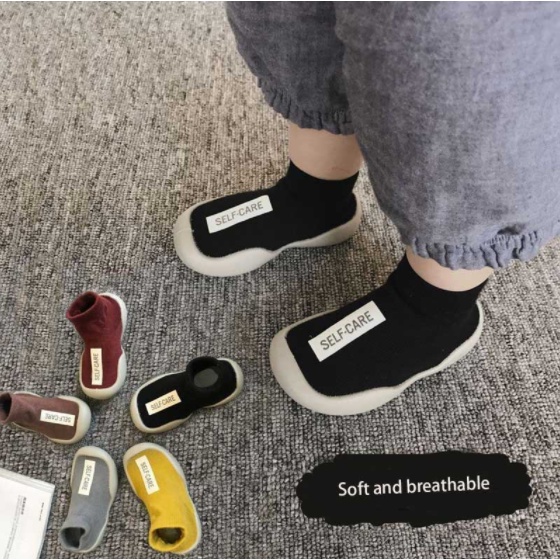 Giày Bún Tập Đi Có Lớp Cao Su Chống Trượt Siêu Êm Cho Bé