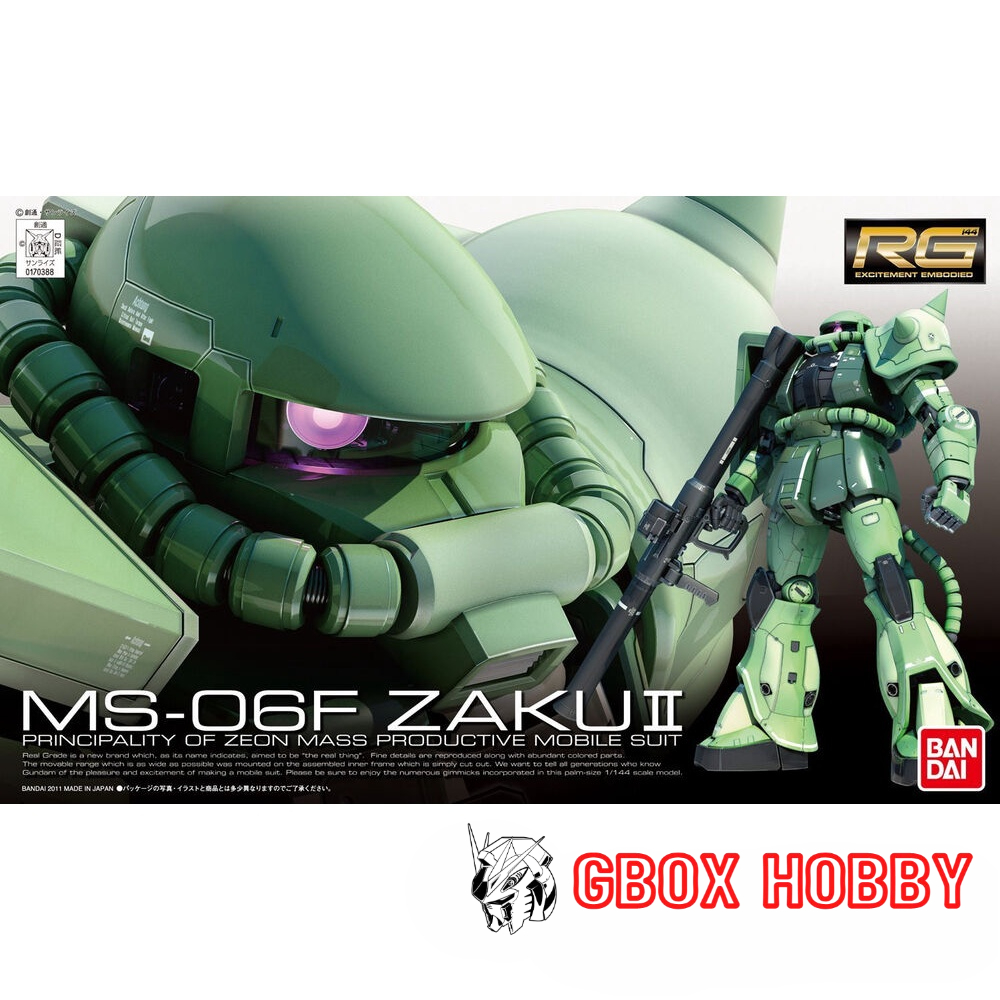 Gundam RG MS-06F Zaku II Bandai 04 1/144 Mô hình nhựa lắp ráp