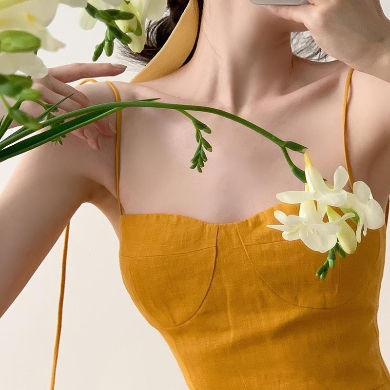 Đầm Dài Xẻ Tà Thời Trang Pháp Quyến Rũ Cao Cấp Cho Nữ