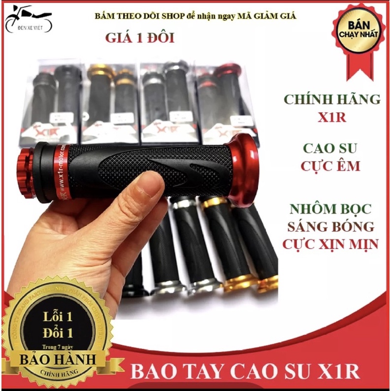 [CÓ VIDEO - CHÍNH.HÃNG] 01 Đôi bao tay tay nắm hãng X1R Chất liệu cao su nhám gai cực mềm và cực bám tay lái - 5 màu