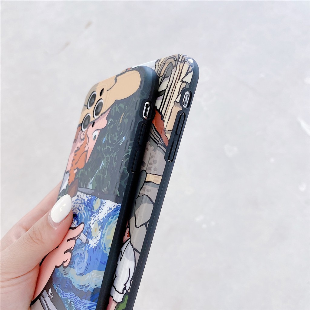 Ốp điện thoại nhựa mềm hoạ tiết chữ nghệ thuật Graffiti cho iPhone13 12 mini 11 PRO MAX 7/8plus SE2020 X/XS XR XSMAX