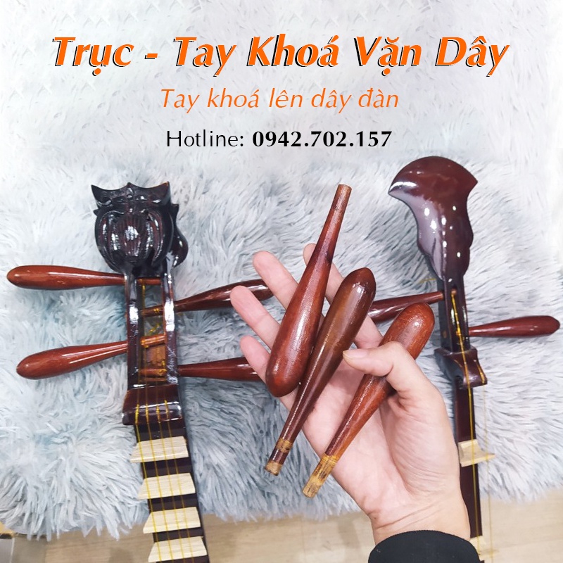 Tay Khoá Lên Dây Đàn - Trục Vặn Sỏ Dây Đàn Tỳ Bà, Đàn Nguyệt