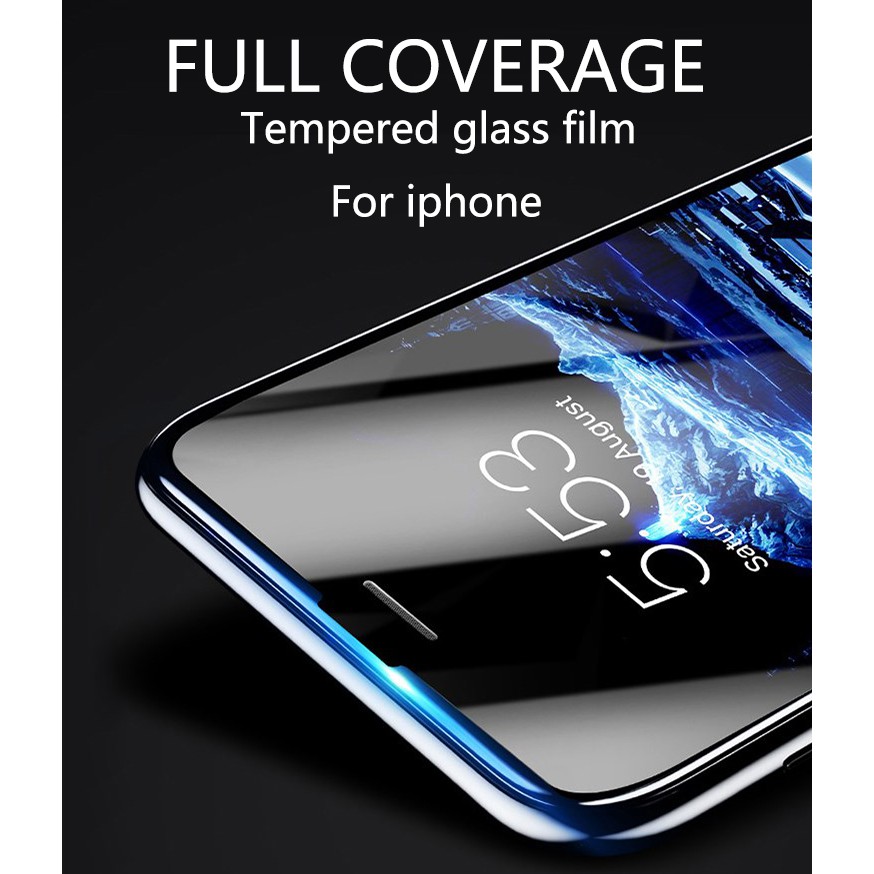 Kính cường lực 7D viền cong bảo vệ toàn màn hình dành cho iPhone X 7 6 8 8+ 6s+ 7+
