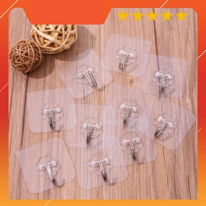 Combo 25 móc dán tường trong suốt chịu lực