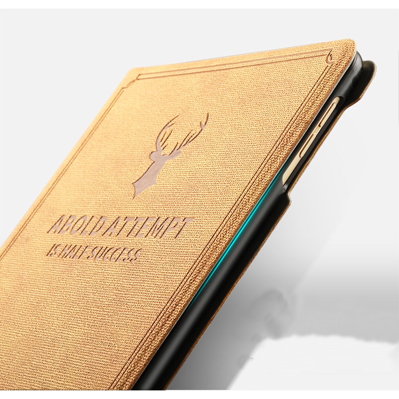 Bao Da Cover Dành Cho Ipad Mini 1 / Mini 2 / Mini 3 Vân Da Tuần Lộc Hỗ Trợ Smart cover