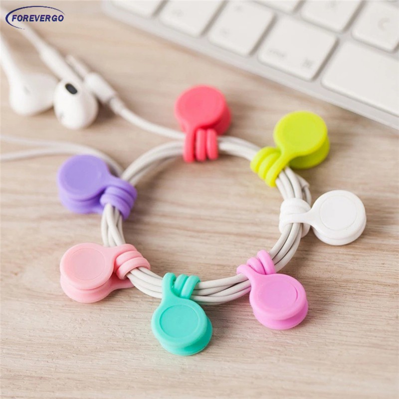 Set 3 Kẹp Giữ Dây Cáp / Tai Nghe Gắn Nam Châm Tiện Lợi