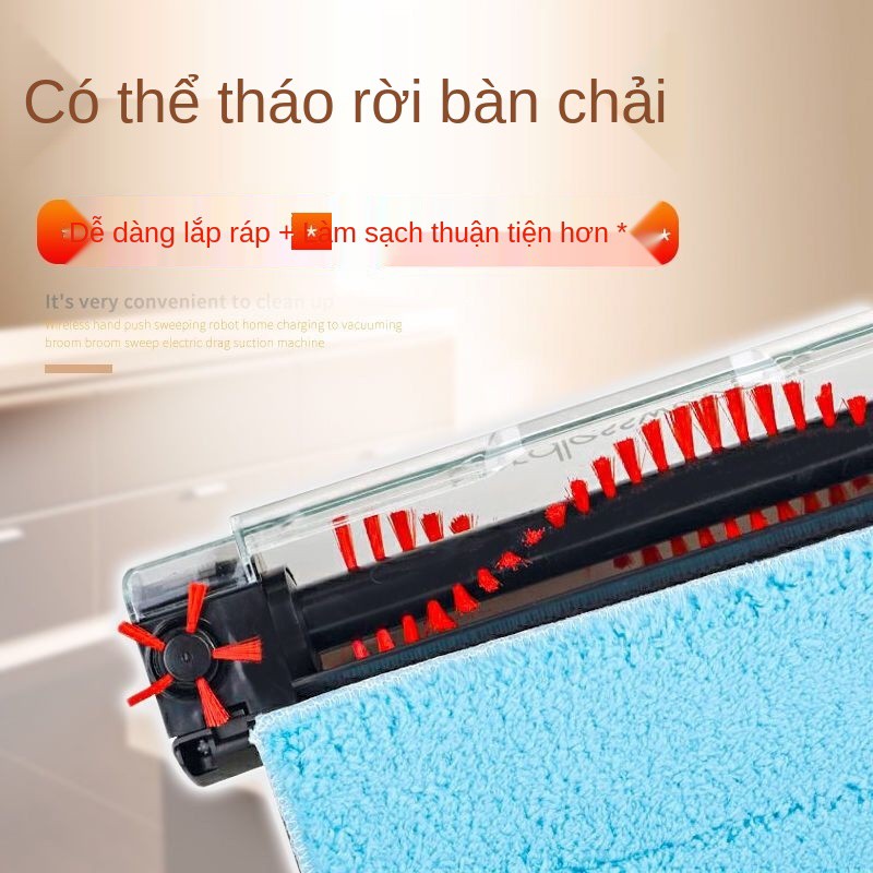 ❇✗Máy quét rác gia đình đẩy tay robot nhà chổi điện tích hợp hút bụi lười <