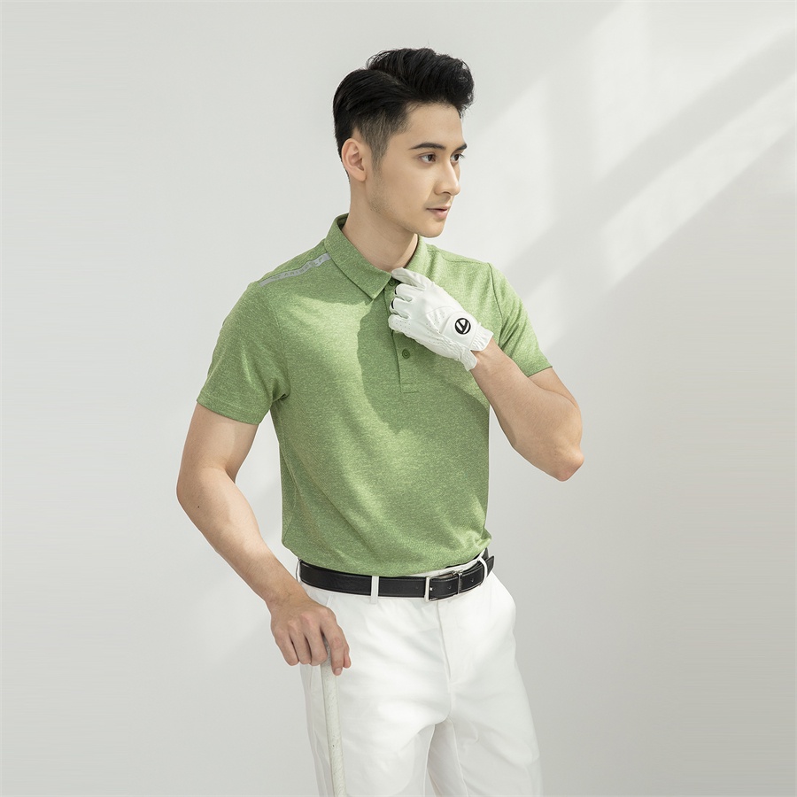 Áo polo nam ARISTINO phom Golf fit, thiết kế basic, họa tiết dệt jacquard tinh tế - APSG11S1