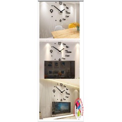 (SIÊU RẺ) Đồng hồ dán tường 3D DIY phong cách hiện đại