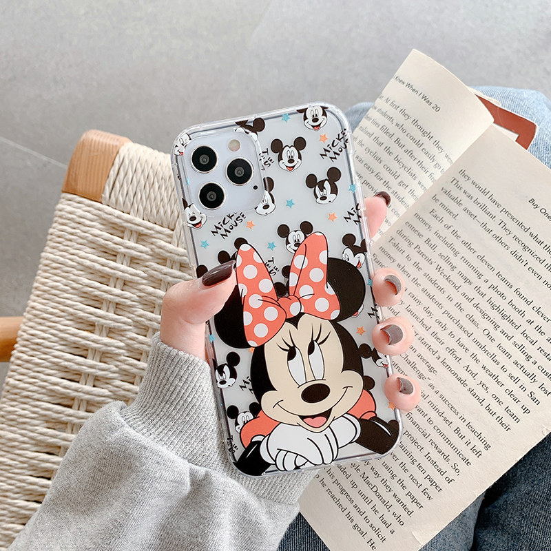 Ốp Điện Thoại In Hình Chuột Mickey Minnie Đáng Yêu Cho Iphone Xs Pro Max Se2 I7 I8 I6