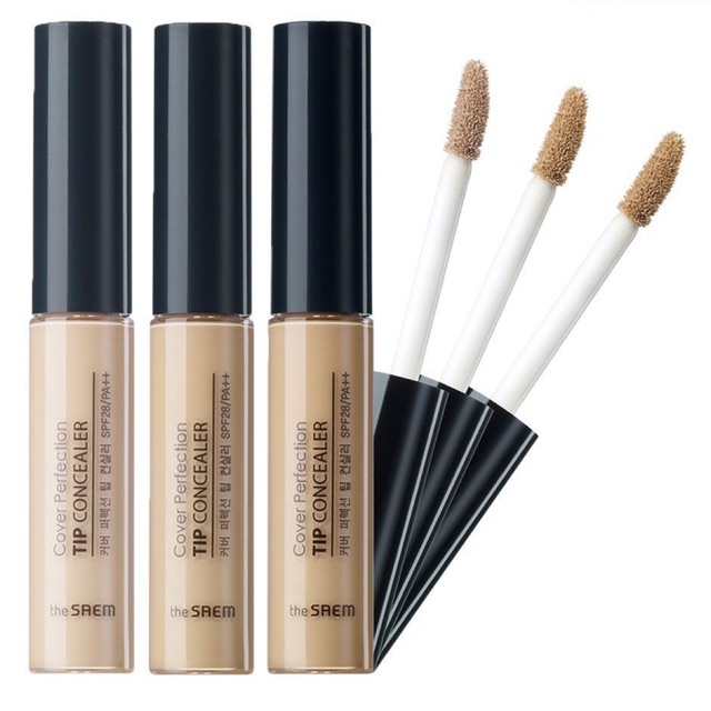 Kem Che Khuyết Điểm The Saem Cover Perfection Tip Concealer