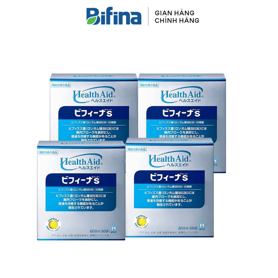  Men vi sinh Bifina Nhật Bản S 60 gói- Hội chứng ruột kích thích