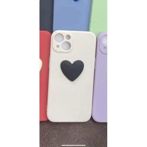 Ốp lưng trái tim nổi cạnh vuông giả lp 13 5/5s/6/6plus/6s/7/7plus/8/8plus/x/xr/xs/11/12/pro/max/13promax