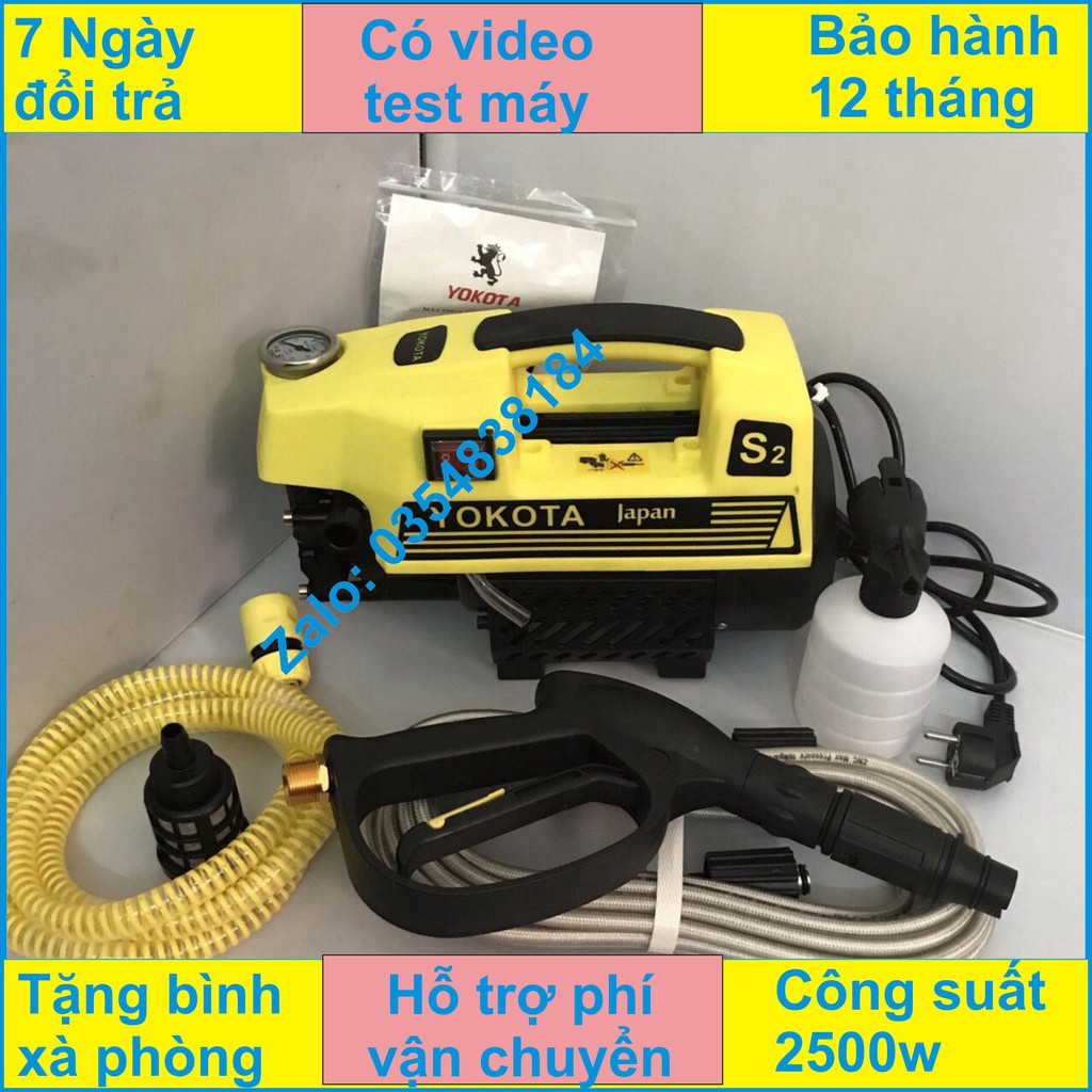 MÁY RỬA XE&MÁY LẠNH GIA ĐÌNH YOKOTA Japan BM S2  1800W