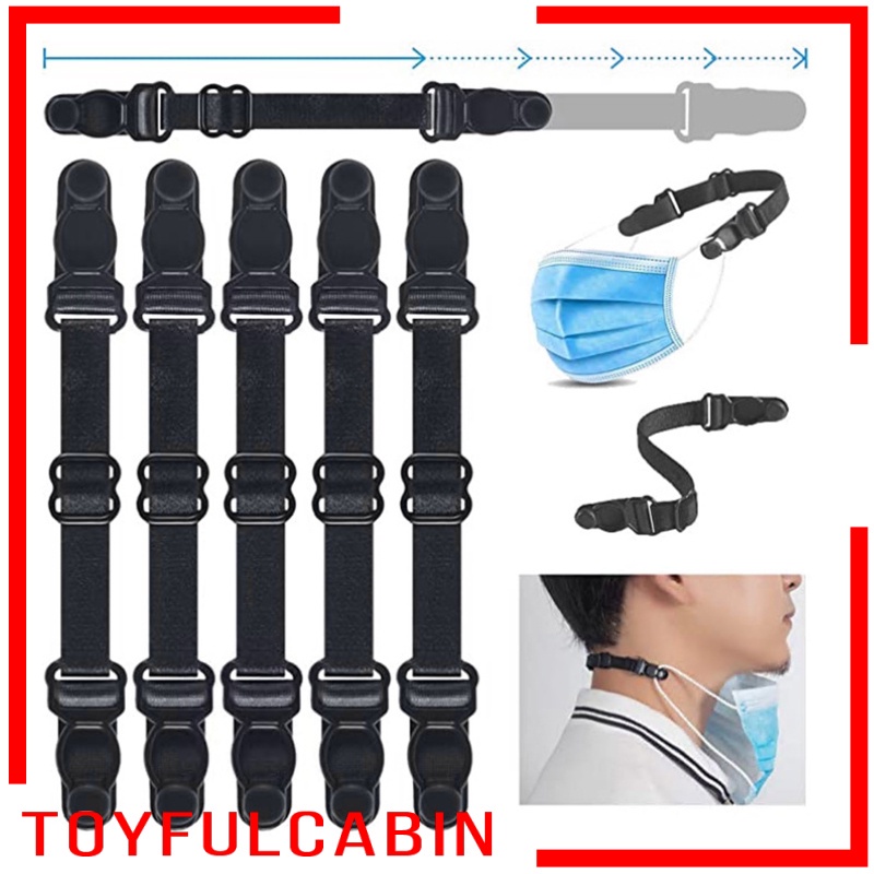 10 Móc đeo khẩu trang màu đen đa năng