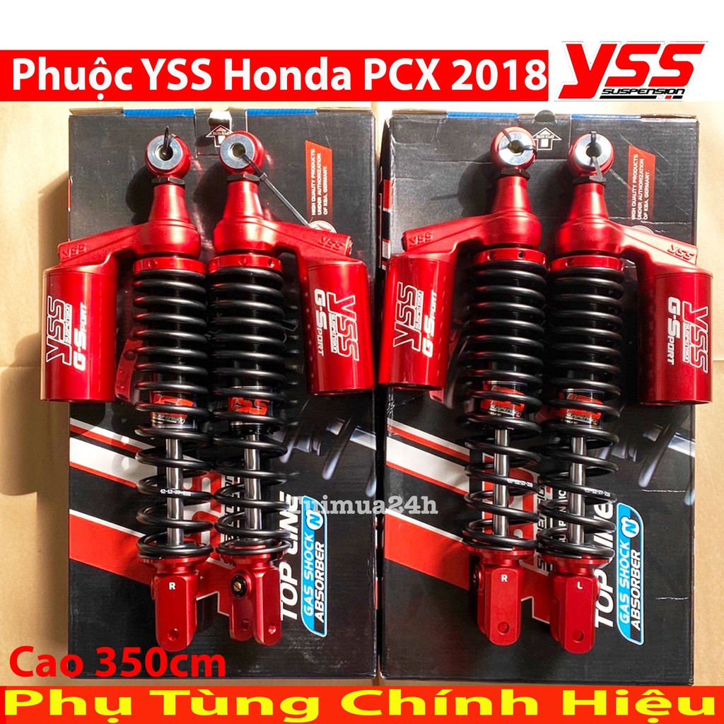 Phuộc YSS PCX 150, Airblade 150 G-SPORT Đỏ - Đen