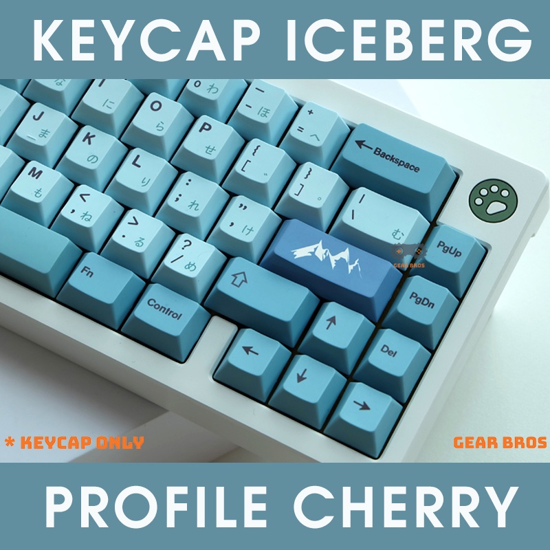 Keycap Iceberg Cho Bàn Phím Cơ Chất Liệu Thick PBT Cherry Profile In Dyesub 142 Phím | Gearbros
