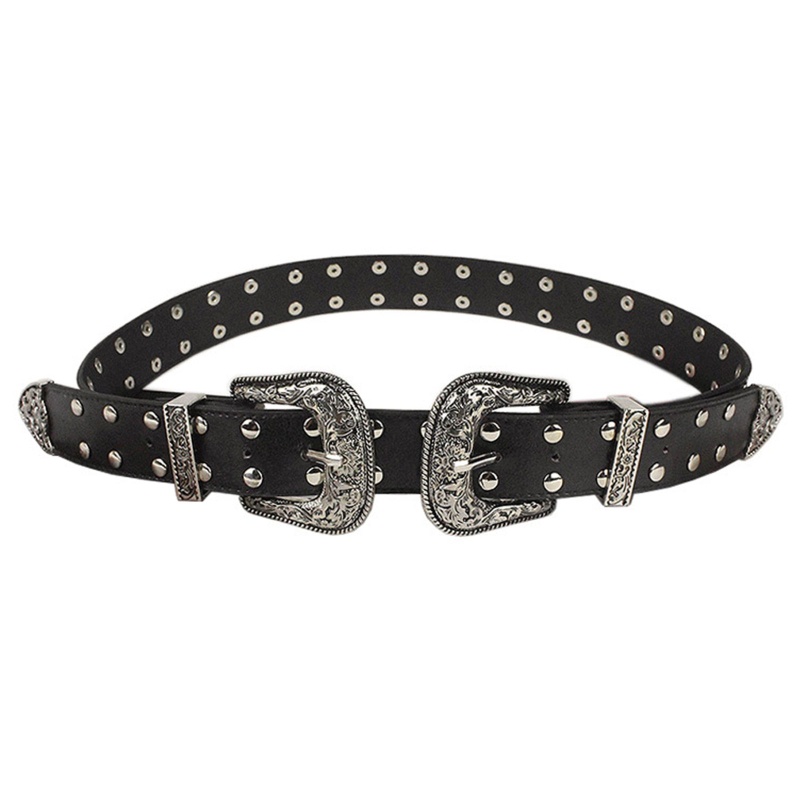 Thắt Lưng Da Phối Xích Phong Cách Gothic Punk Cá Tính Cho Nữ