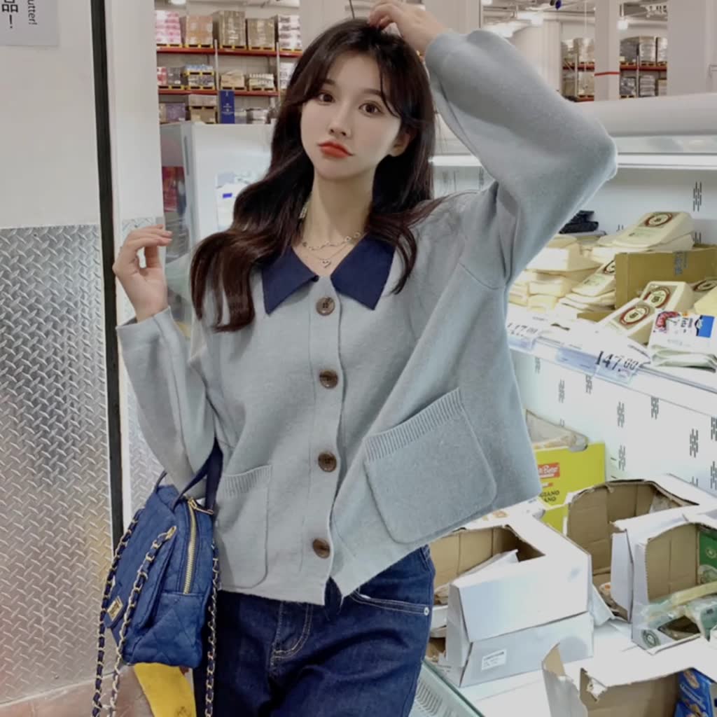 Áo Khoác Sweater Dệt Kim Kiểu Retro Nhật Bản Xinh Xắn Cho Nữ | BigBuy360 - bigbuy360.vn