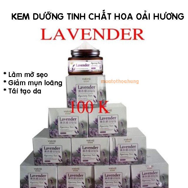 Kem Dưỡng Ẩm Lavender, Bổ Sung Độ Ẩm, Nuôi Dưỡng Làn Da, Hổ Trợ Đẹp Da Chiết Xuất Từ Hoa Oải Hương 30gam