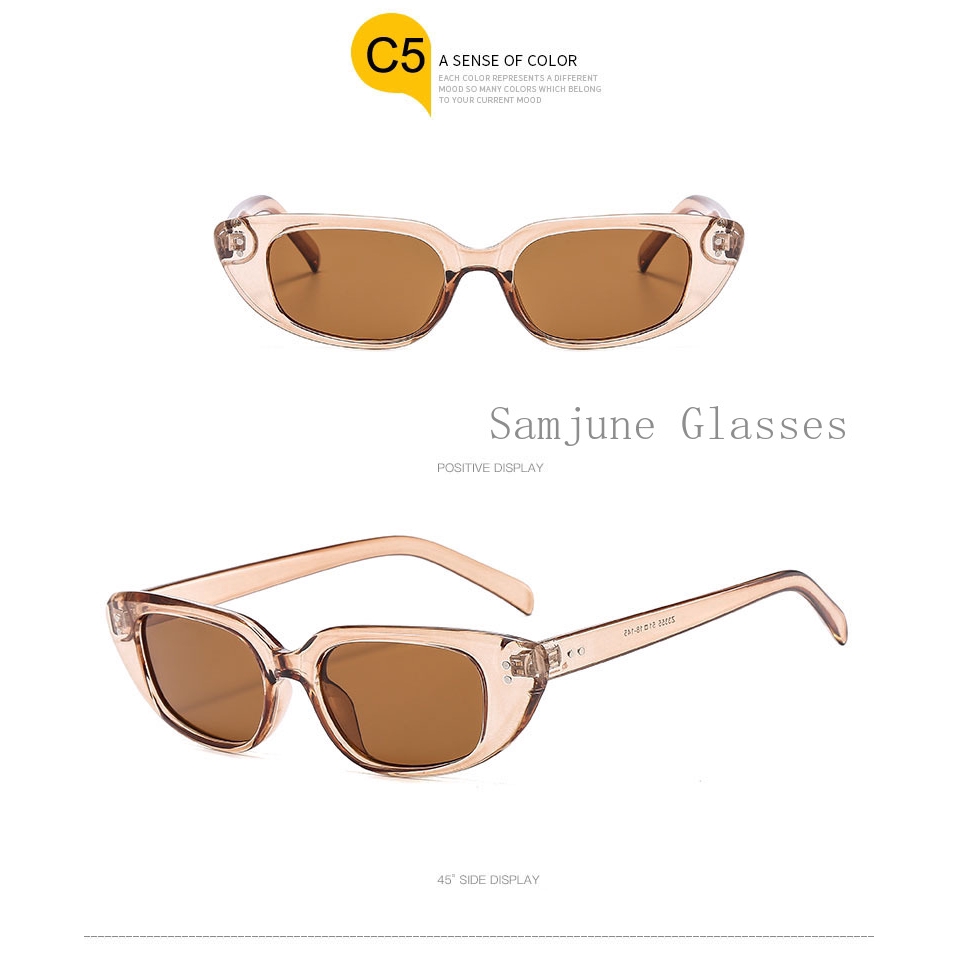 Kính Mát Mắt Mèo Samjune Z3355 Phong Cách Retro Quyến Rũ Cho Nữ